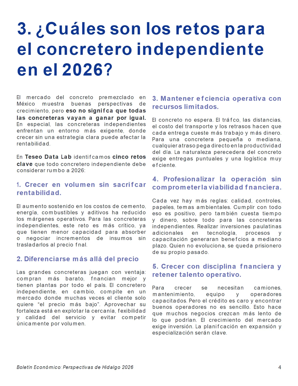 Perspectivas del Mercado de Concreto en México 2026 — página 5
