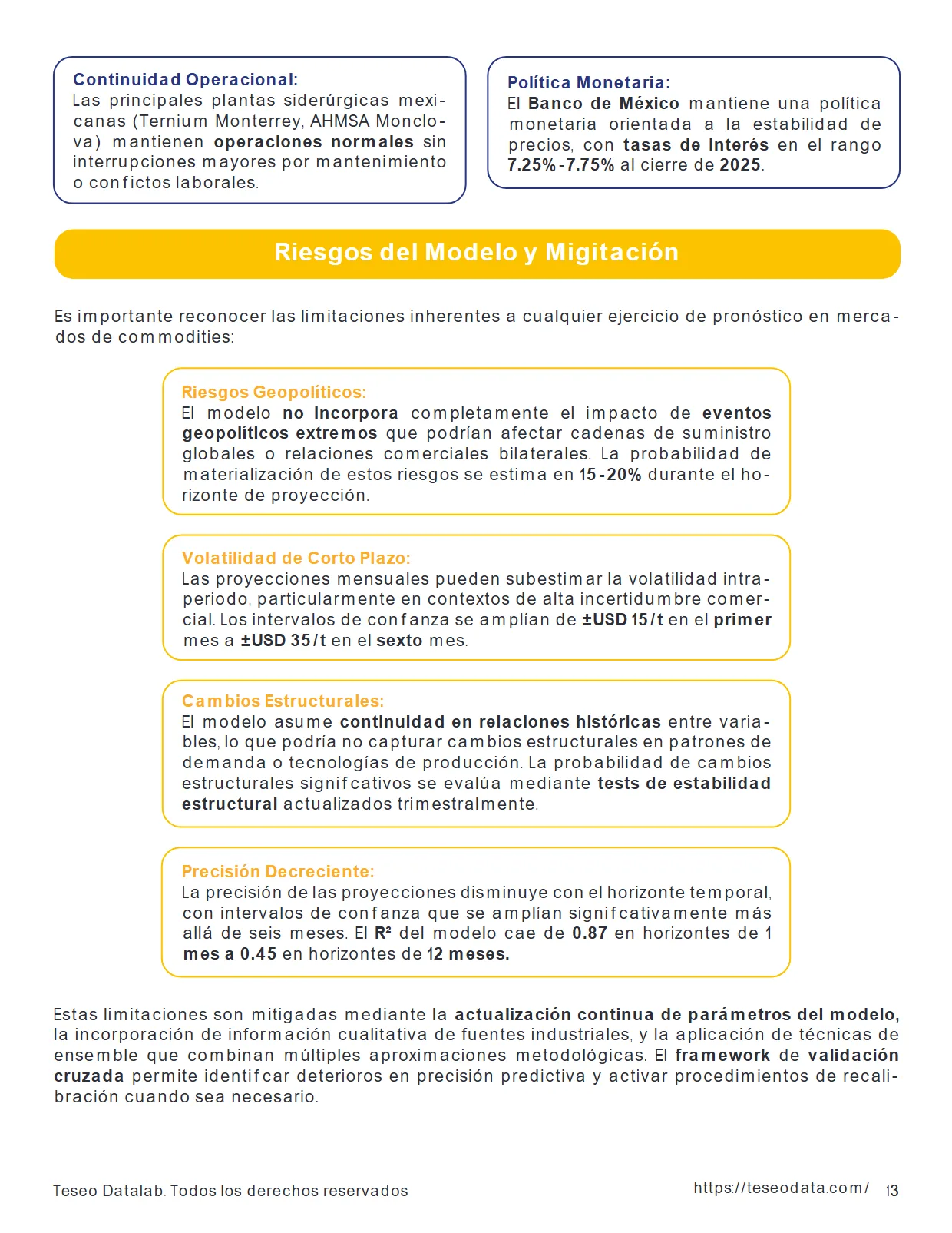 Análisis del Mercado del Acero en México 2025 — Proyecciones de Precios — página 13