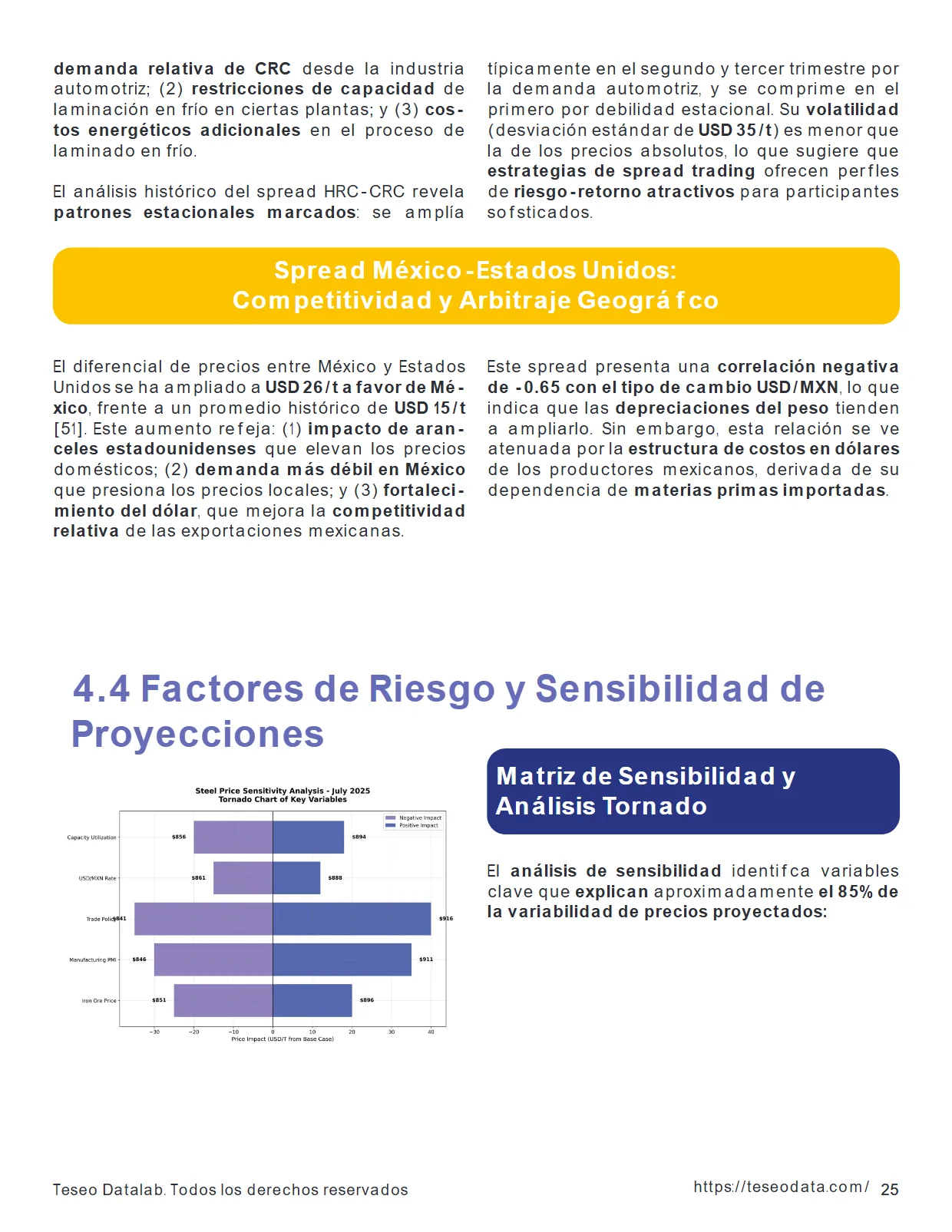 Análisis del Mercado del Acero en México 2025 — Proyecciones de Precios — página 25