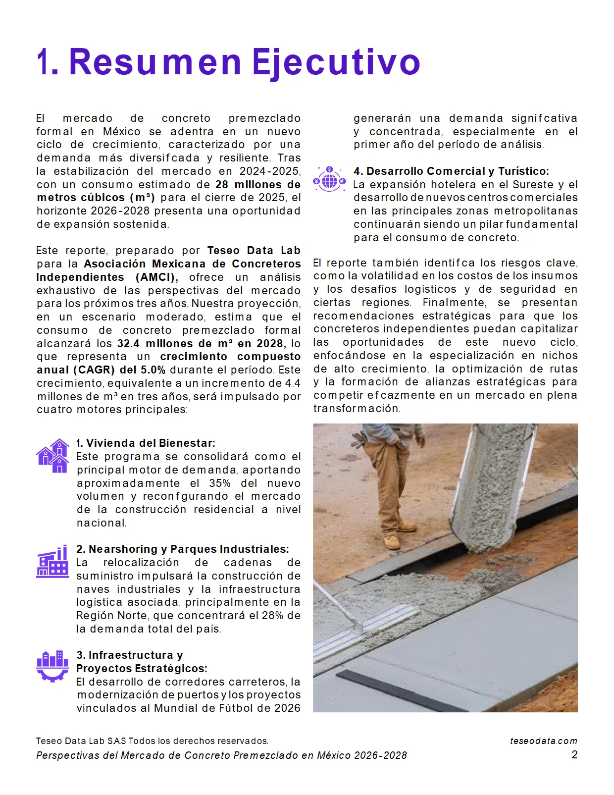 Perspectivas del Mercado de Concreto Premezclado en México 2026-2028 — página 2