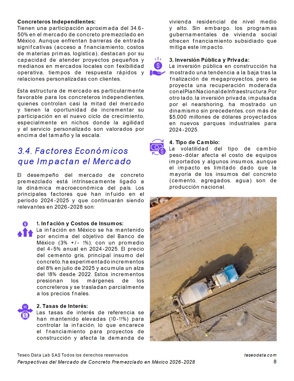 Perspectivas del Mercado de Concreto Premezclado en México 2026-2028 — página 8