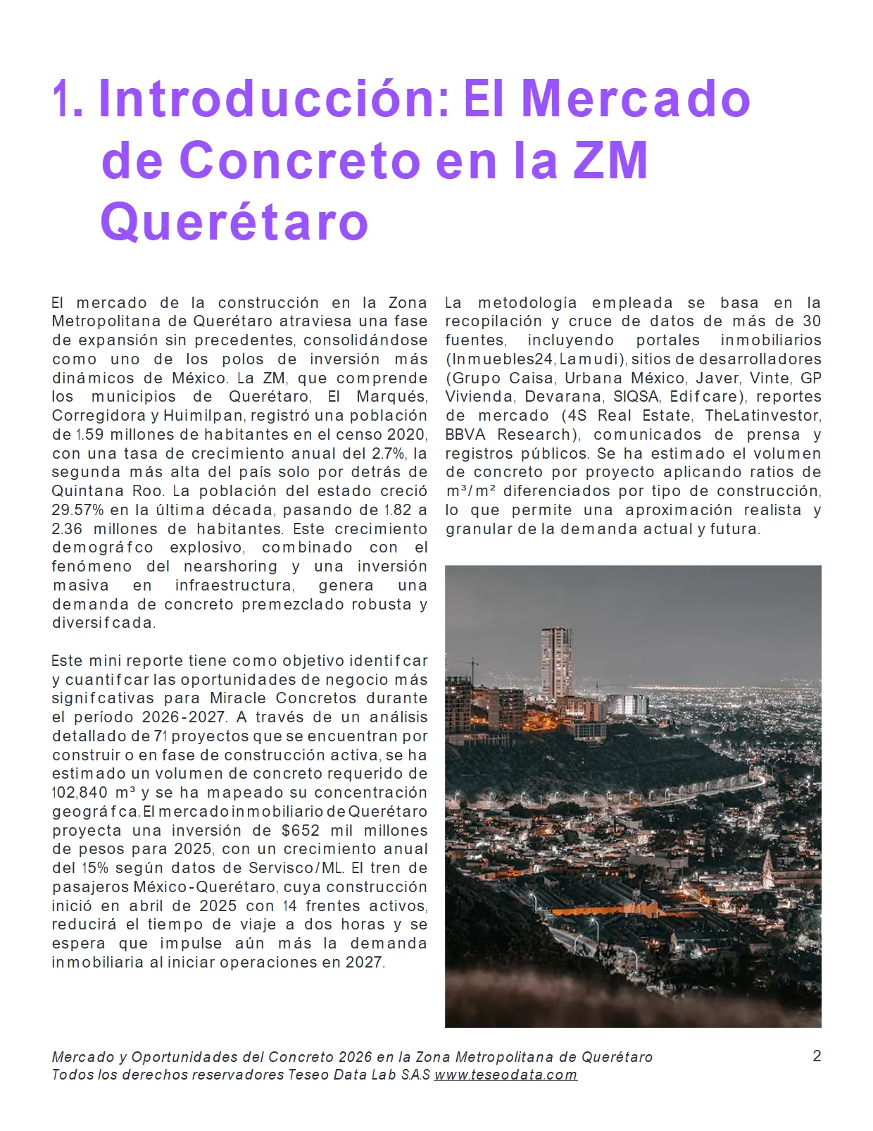 Mercado y Oportunidades del Concreto en la ZM de Querétaro 2026 (Reporte completo) — página 2